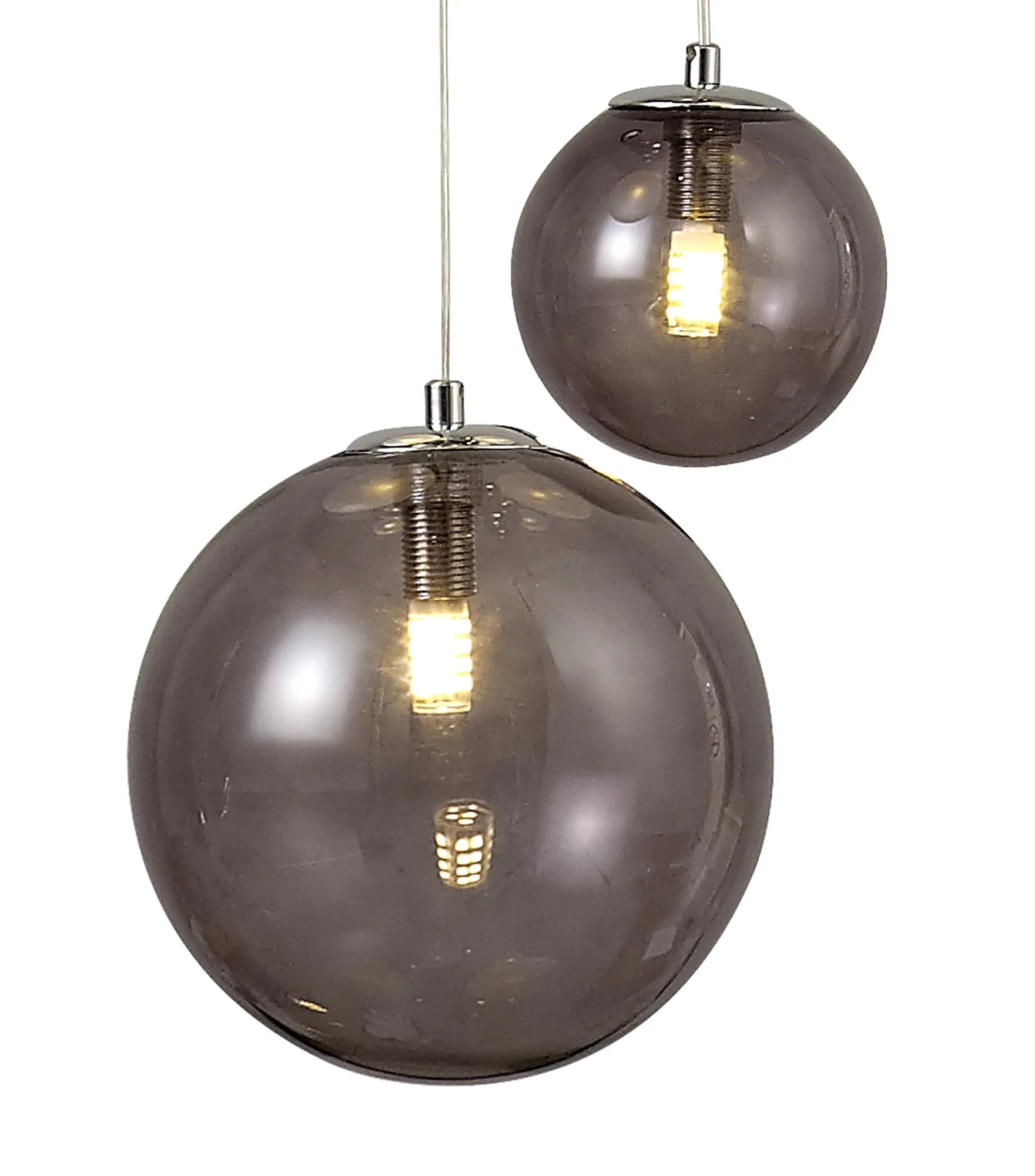 60cm Austin Glass Pendant Light with 16 G9 Bulbs - Modern Hanging Fixture for Kitchen Island, Dining Room, and Living Room Lighting