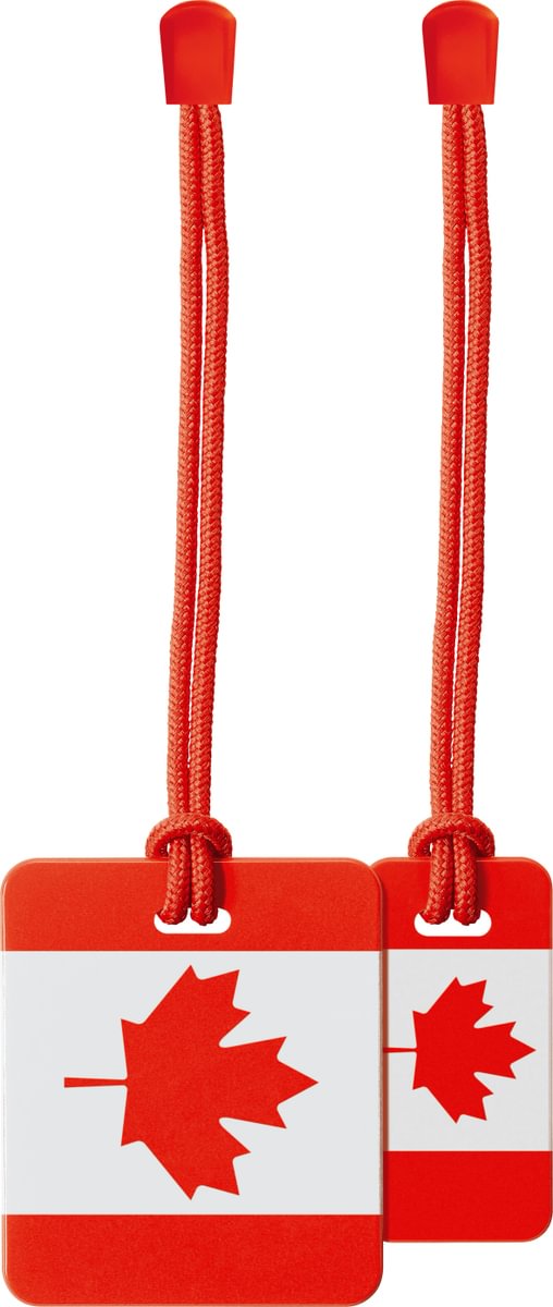 Durable Canadian-Themed Luggage Tags for Travel - Personalized Name ID Tags for Suitcases, Bags & Backpacks - Perfect for Airports, Cruises & Family Vacations
