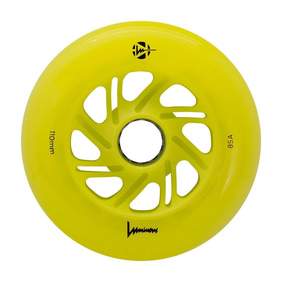 Luminous 110mm 85a Skateboard Wheels (Single) - High-Performance Glow in the Dark Wheels for Night Skateboarding & Longboard Cruising