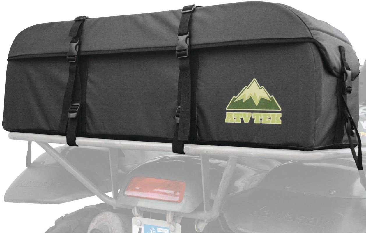 New Arch Series Expedition Black Rack Cargo Bag for ATV - Heavy Duty Waterproof Storage Compatible with Arctic Cat 450 - Perfect for Off-Road Adventures, Hunting & Camping Gear Transport