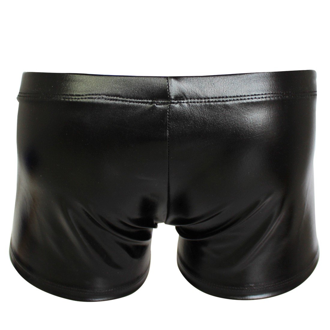 iEFiEL Men's Glossy Disco Hotpants - Stretchy Drawstring Boxer Briefs & Shorts for Dance, Party, and Nightclub Wear