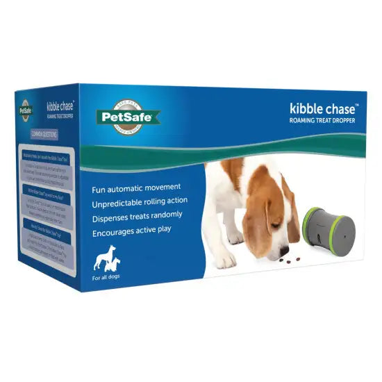 PetSafe Kibble Chase Electronic Dog Toy - Interactive Treat Dispenser for Small & Large Dogs - Fun Indoor & Outdoor Play for Active Pets