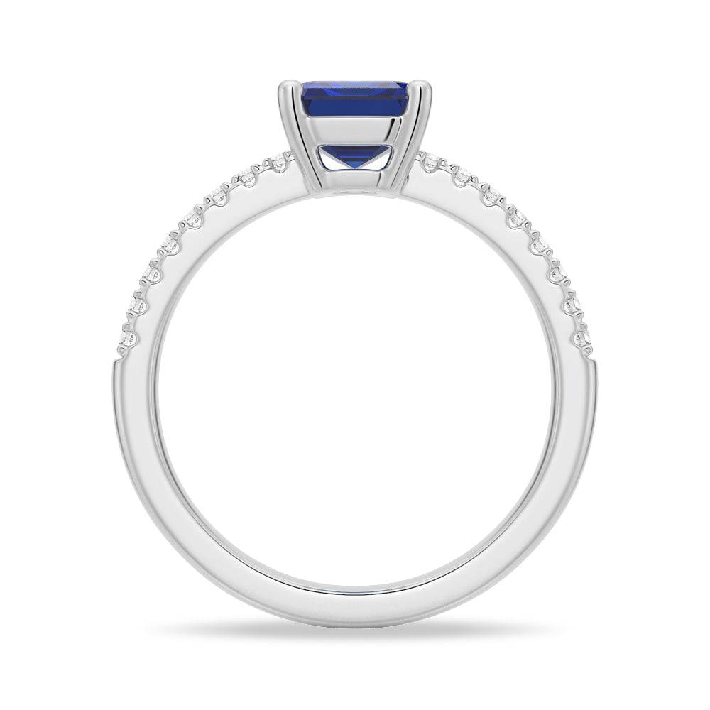 2 CT. Petite Trellis Lab-Grown Sapphire Ring | Elegant Blue Gemstone Jewelry for Women | Perfect for Engagement, Wedding & Anniversary Gifts