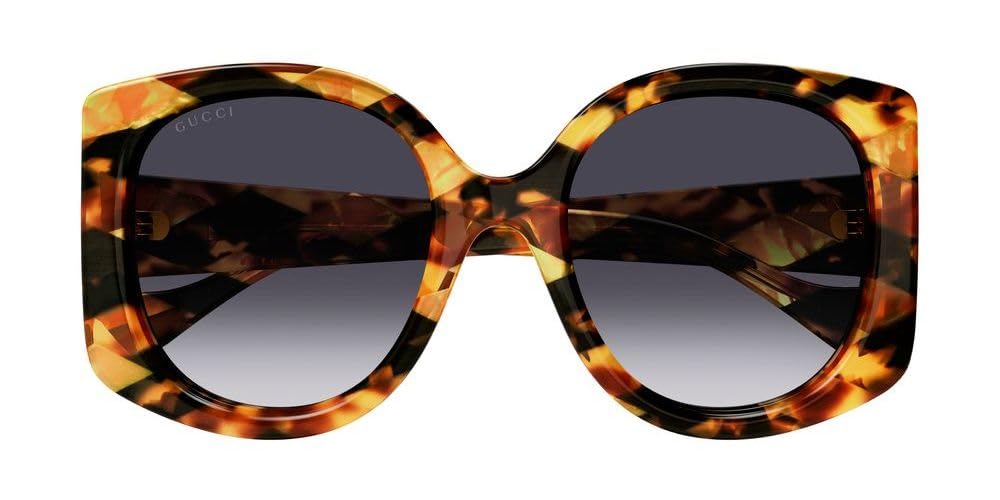 Gucci Women's GG Acetate Oversized Round Sunglasses - UV Protection Fashion Shades for Women | Perfect for Beach, Driving & Outdoor Activities