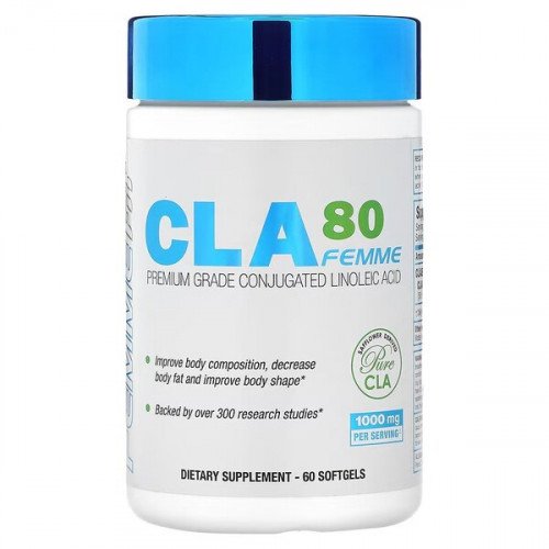 AllMax Nutrition CLA 80 Femme - 60 Softgels for Women | Weight Management & Fitness Support | Ideal for Active Lifestyles & Wellness Routines
