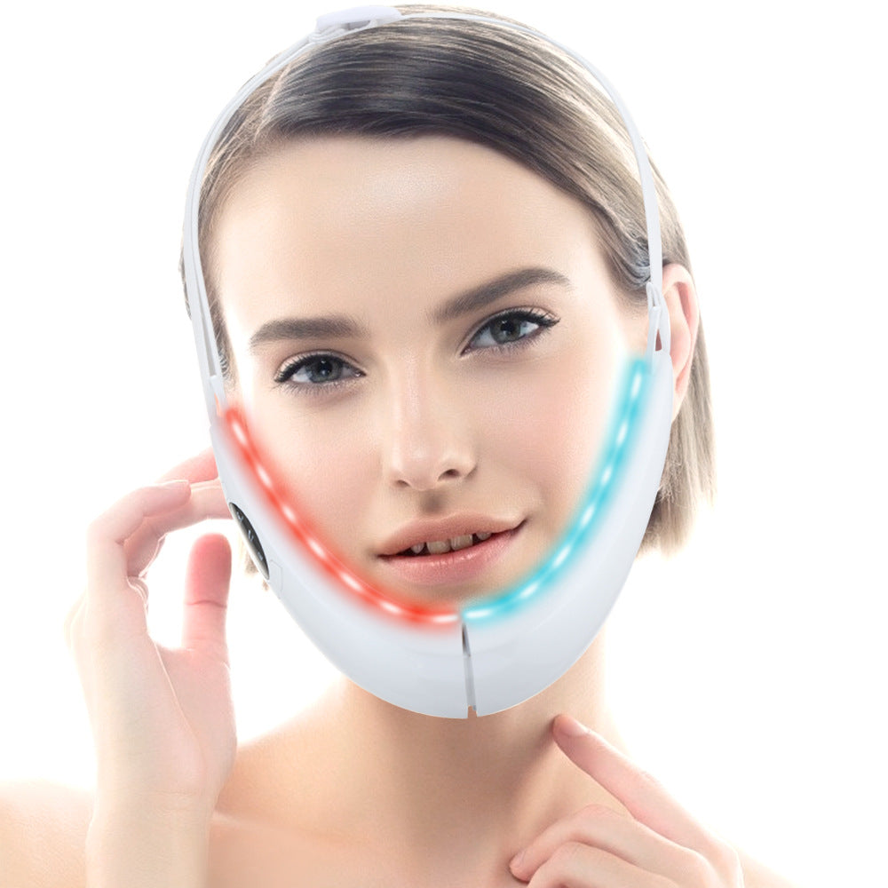 EMS Facial Lifting Belt - Rechargeable Microcurrent Face Toner for Anti-Aging & Skin Tightening | At-Home Facial Massager for Wrinkle Reduction & Youthful Glow