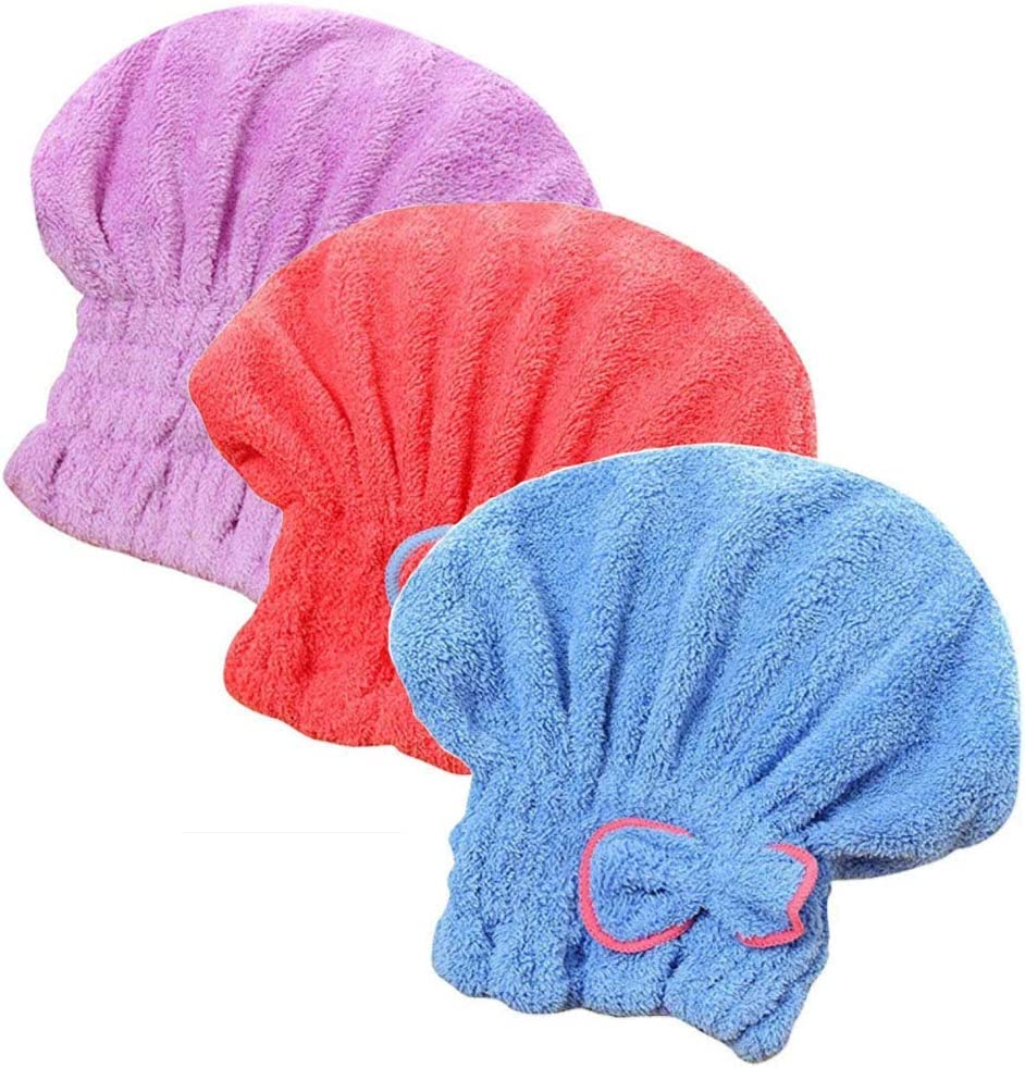 A2K Zone Microfiber Hair Towel Wrap for Women - Super Absorbent Quick Dry Hair Towel Cap (1 Pack) - Perfect for Post-Shower, Salon Styling & Travel