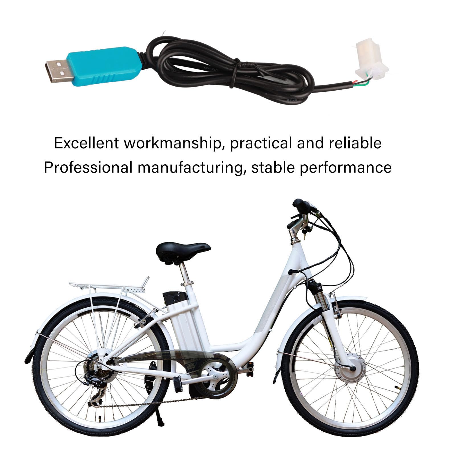 VOTOL Electric Motorcycle Controller Cable - RS323 USB Cable for Stable & Sensitive Performance | Compatible with VOTOL Controllers | Perfect for DIY Repairs, Upgrades & Electric Bike Maintenance