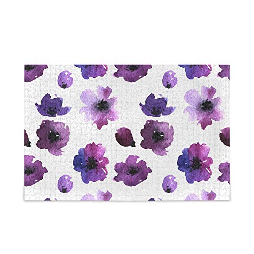 500-Piece Purple Flower Soft Puzzle for Adults – Relaxing Jigsaw Puzzle for Stress Relief, Home Decor & Family Game Night (2na0c)