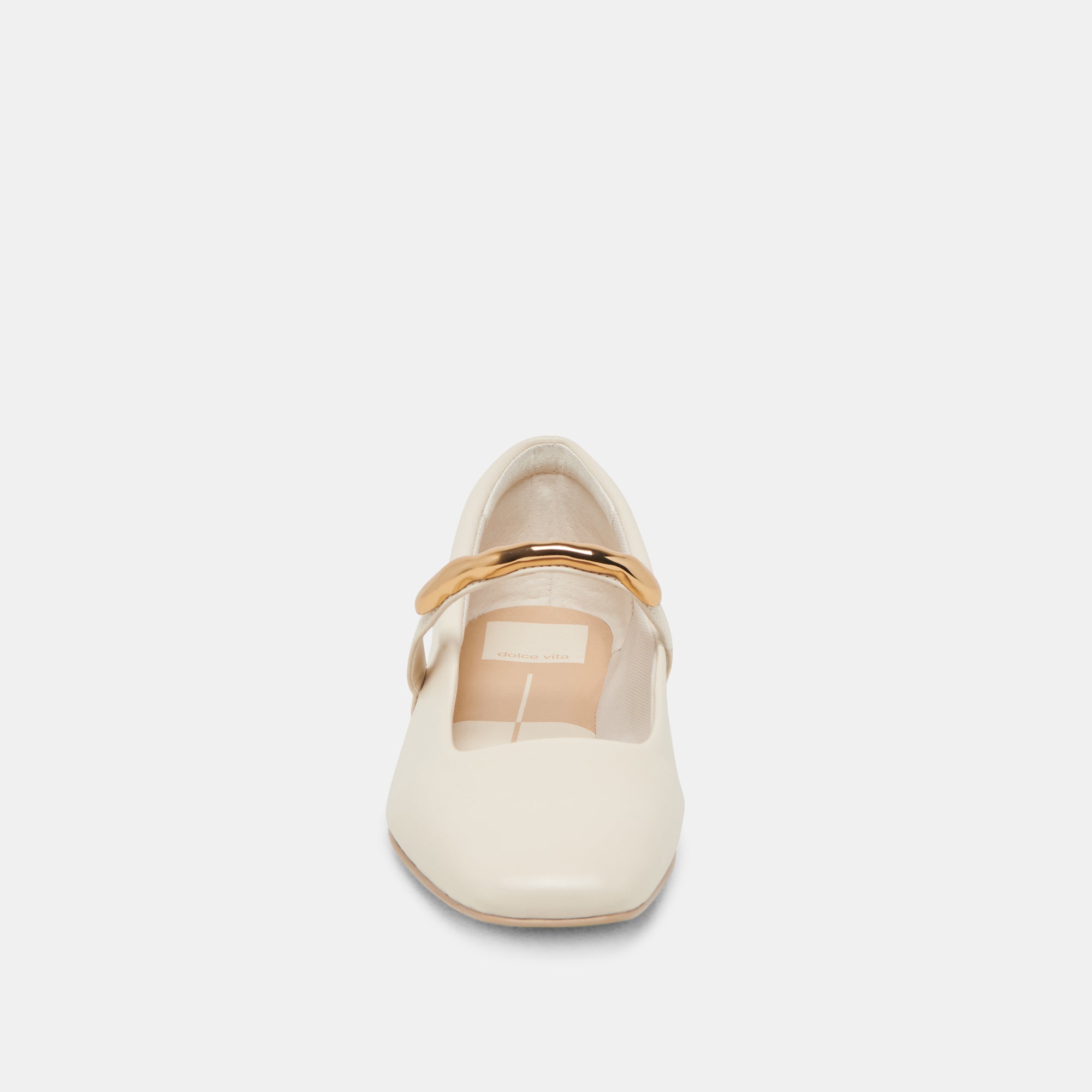 RADYA Women's Ballet Flats - Genuine Leather in Cream Color | Comfortable & Stylish for Work, Casual Outfits & Everyday Wear