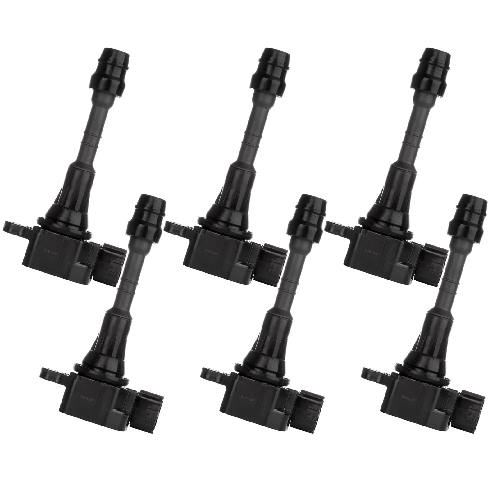 AUTOMUTO 6-Pack Ignition Coil Set - Compatible with 2003-2008 Nissan 350Z 3.5L V6 Engine - Direct Replacement for OEM Part UF374 - Improve Engine Performance & Fuel Efficiency