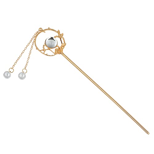 Pearl Tassel Hairpins for Women - Vintage Hair Sticks with Beaded Tassels - Retro Hair Accessories & Headdress (Style 3) - Perfect for Weddings, Parties and Boho Fashion