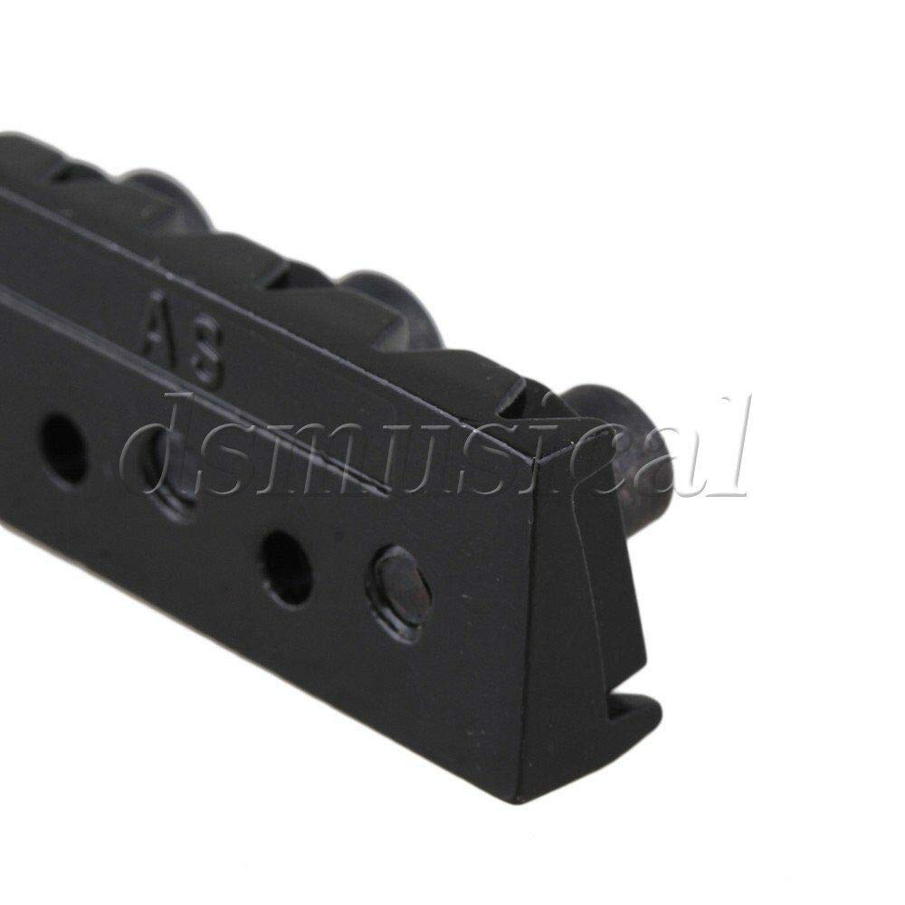 42mm Black Electric Guitar Locking Nut for Fender Style Guitars with Wrench - Perfect for Guitar Repair, Upgrades & Maintenance