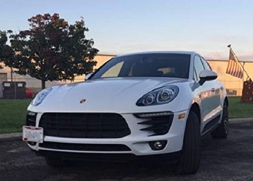 Porsche Macan Front Bumper Tow Hook License Plate Bracket (2015-2016) - Off-Road & Track Use