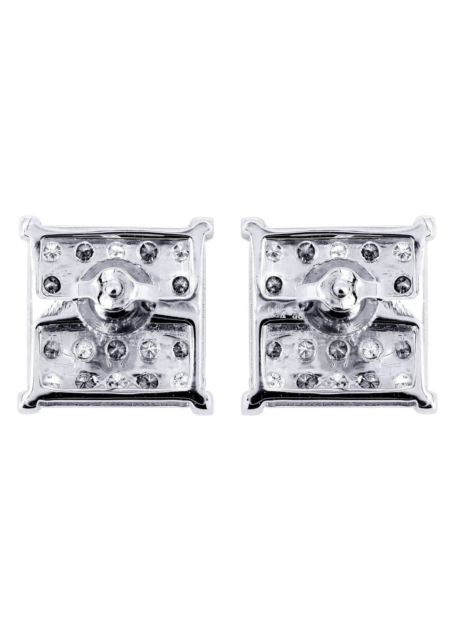 0.69 Carat Diamond Stud Earrings for Men - 14K White Gold | Luxury Gift for Him, Wedding, Anniversary & Special Occasions