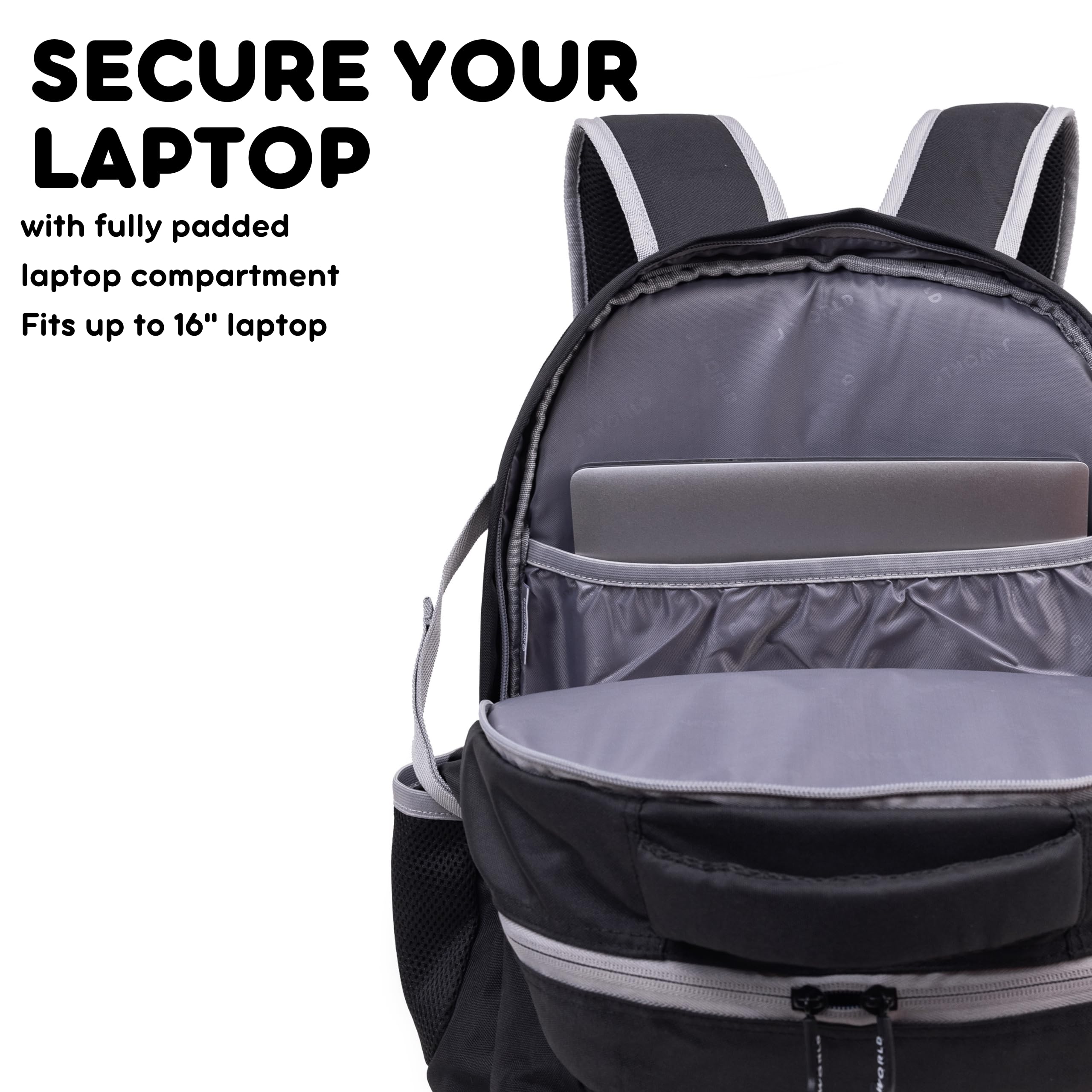 J World New York Atom Multi-Compartment Laptop Backpack - 18.5