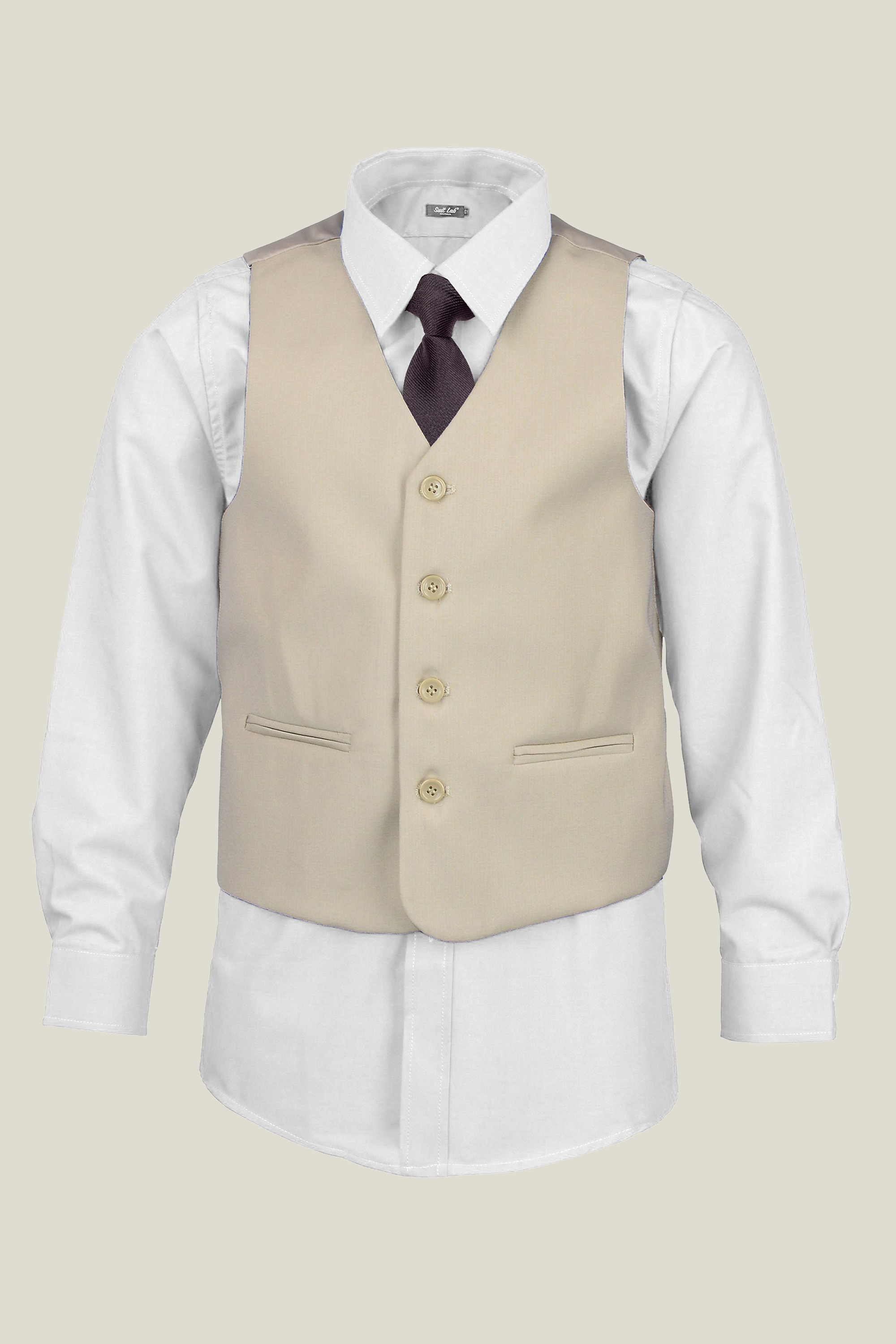 Boys Beige Vest for Kids - Lightweight & Stylish Casual Wear - Perfect for School, Outdoor Play & Family Outings