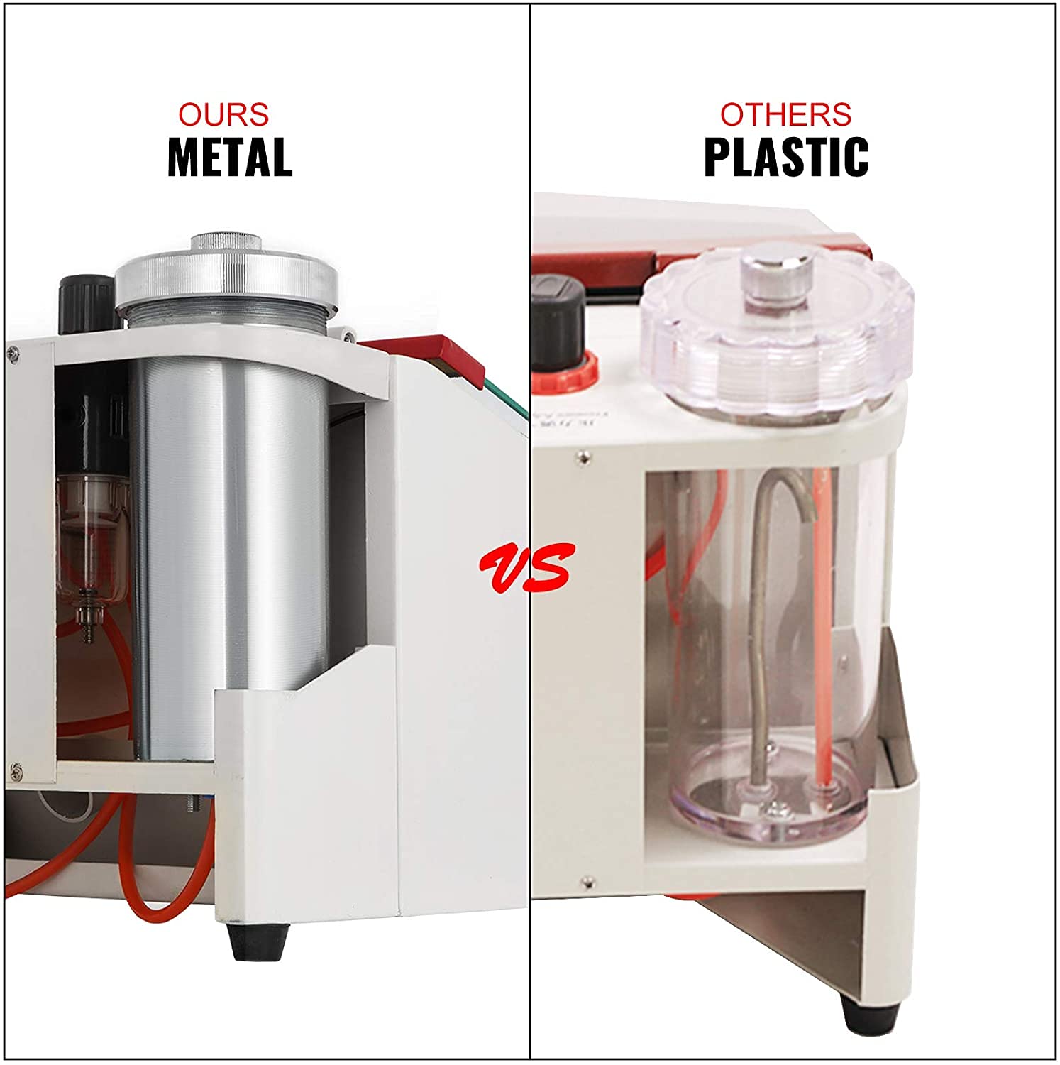 50W EustomA Twin Double Pen Fine Sandblaster with LED Lamp - Professional Lab Equipment for Metal Bottles | Perfect for Dental, Jewelry & Industrial Sandblasting Applications