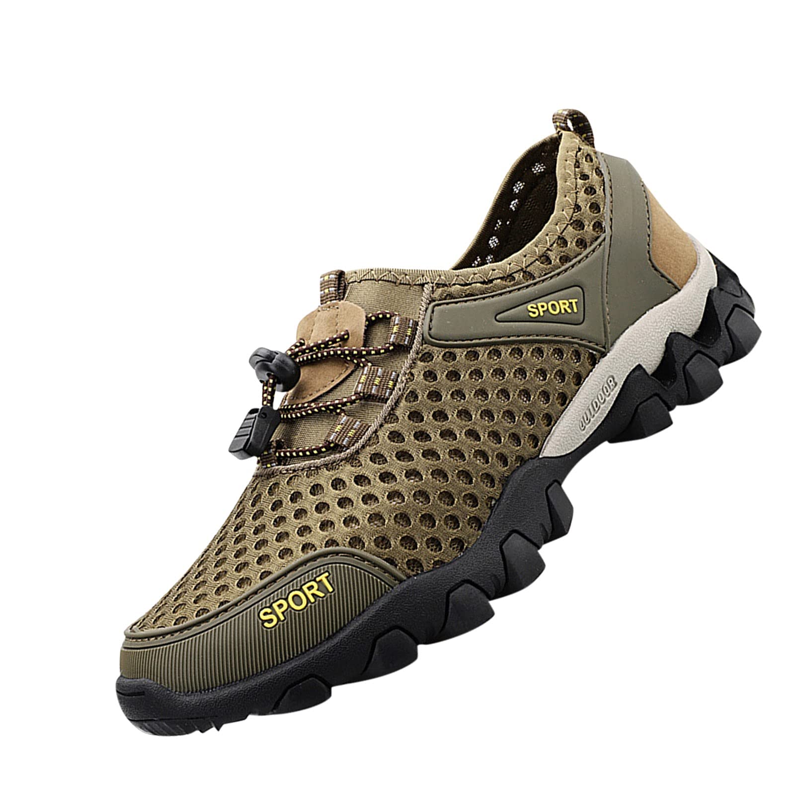 RUIY Men's Breathable Mesh Hiking Shoes - Lightweight Outdoor Sports Shoes with Five Finger Design for Trail Running, Walking & Casual Wear