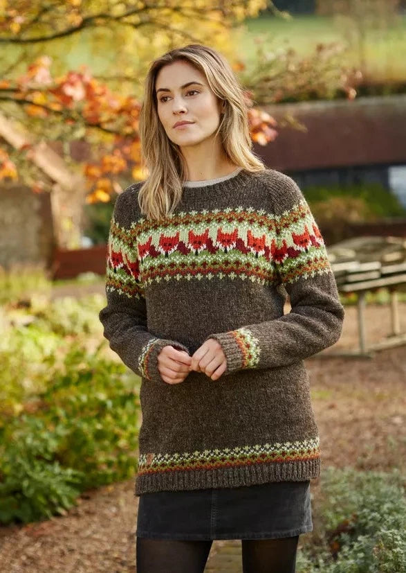 Premium Fox Wool Sweater for Women - Soft & Warm Winter Knitwear - Cozy Pullover for Casual Outfits & Outdoor Activities