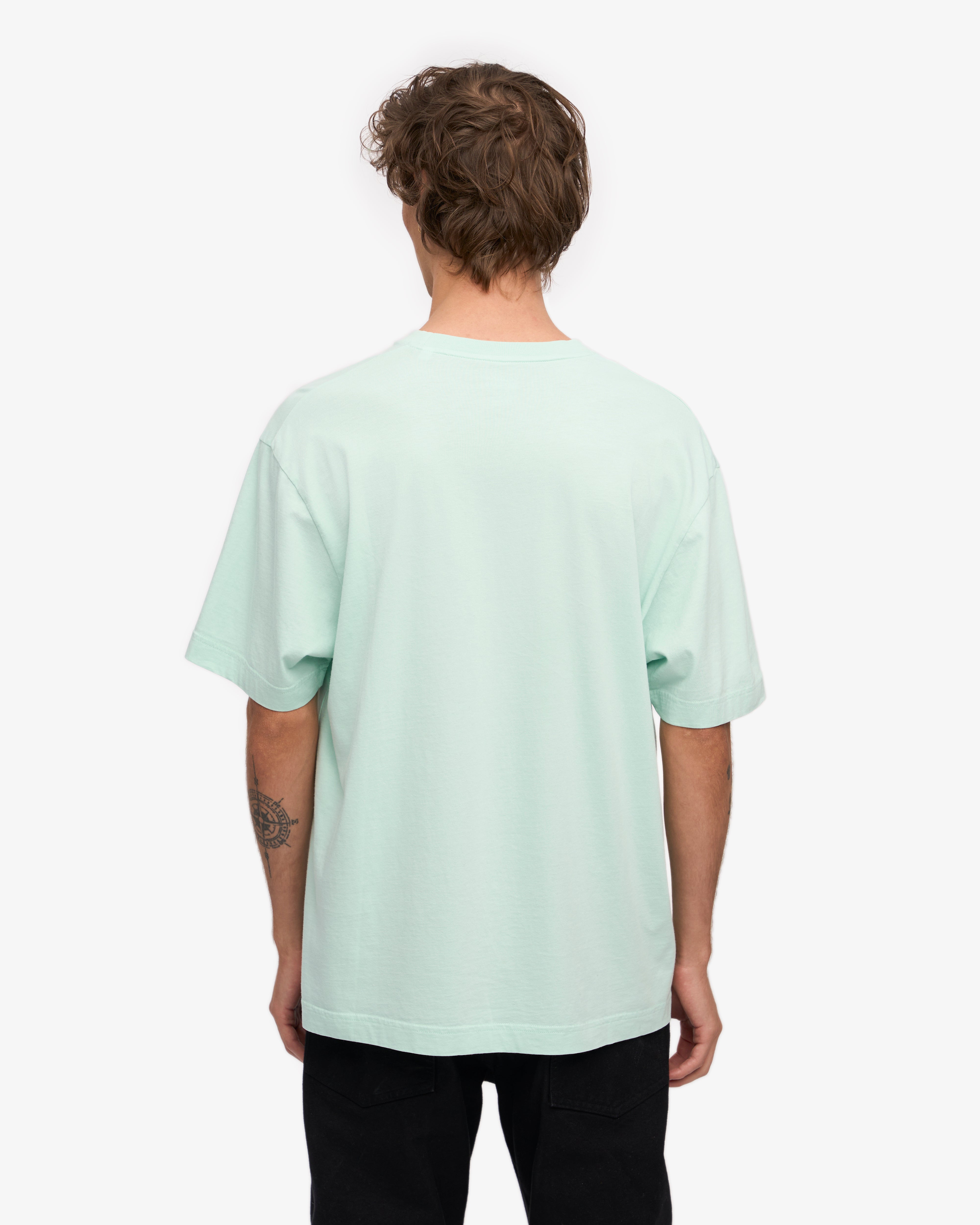 Organic Oversized T-Shirt for Women - Light Aqua - Soft & Comfortable Cotton Tee - Perfect for Casual Wear, Loungewear & Everyday Outfits