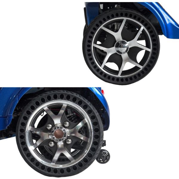 Gladiator 4 Wheel Bariatric Mobility Scooter - Heavy Duty Electric Wheelchair for Adults with 500 lbs Capacity - Ideal for Indoor & Outdoor Use, Travel, Shopping, and Daily Mobility Assistance