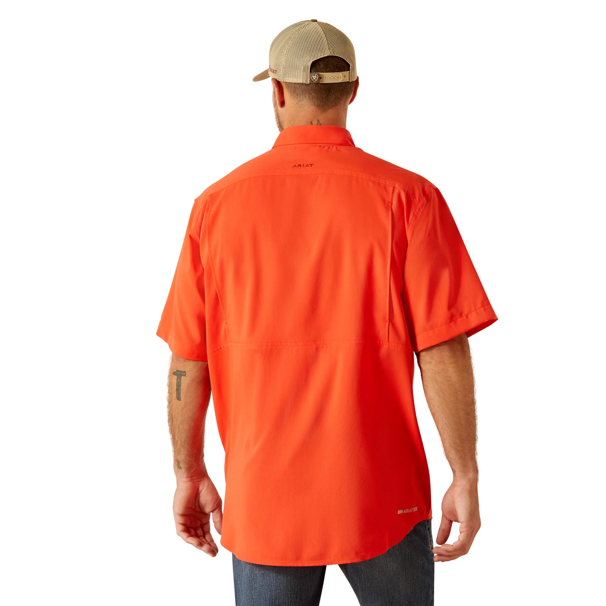 Ariat VentTEK Classic Fit Shirt - Breathable Performance Shirt for Men in Grenadine Red | Ideal for Outdoor Activities, Work & Casual Wear