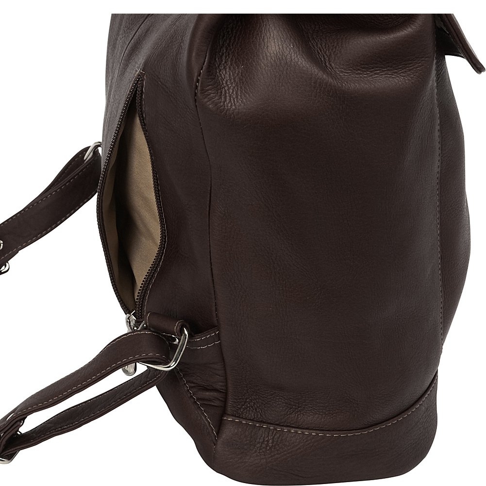 Stylish Large Oval Loop Backpack in Chocolate Brown - Perfect for Travel, School & Everyday Use