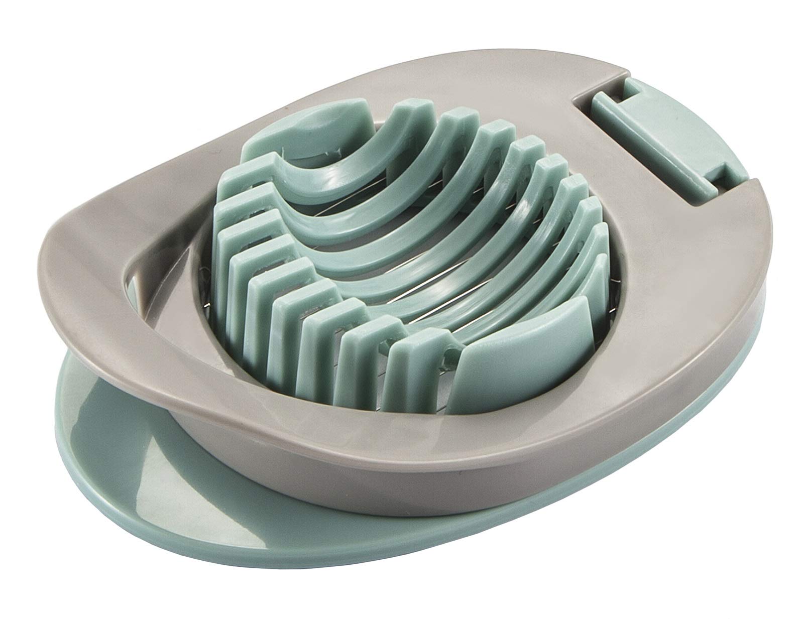 Ortarco Stainless Steel Egg Slicer & Strawberry Cutter - Perfect for Boiled Eggs, Fruits, Salads & Meal Prep (Green)