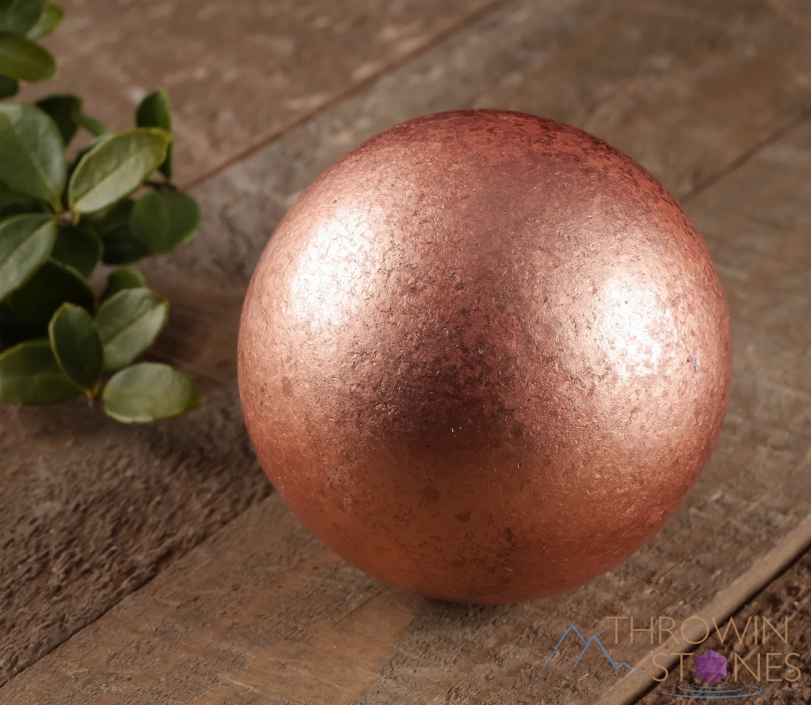 COPPER Sphere - EMF Protection Metal Decor, Unique Copper Anniversary Gift for Home & Office, Feng Shui Healing Ornament | Perfect for Meditation Spaces, Work Desks & Holistic Living