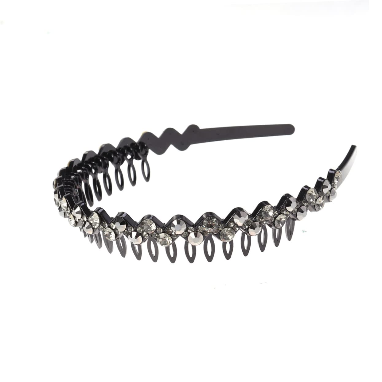 FOMIYES Crystal Rhinestone Hair Headband for Women - Sparkling Teeth Design Hair Hoop for Girls, Bridal, Party, and Special Occasions - Fashion Hair Accessories & Beauty Tools
