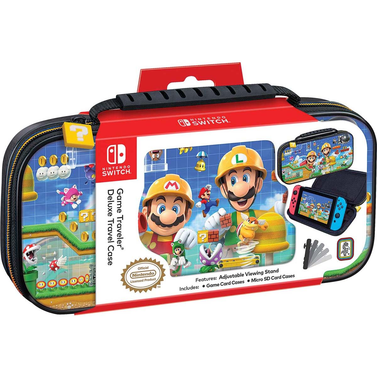 Durable Mario Maker Hard Case for Nintendo Switch - Perfect for Travel, Gaming Protection & On-the-Go Storage