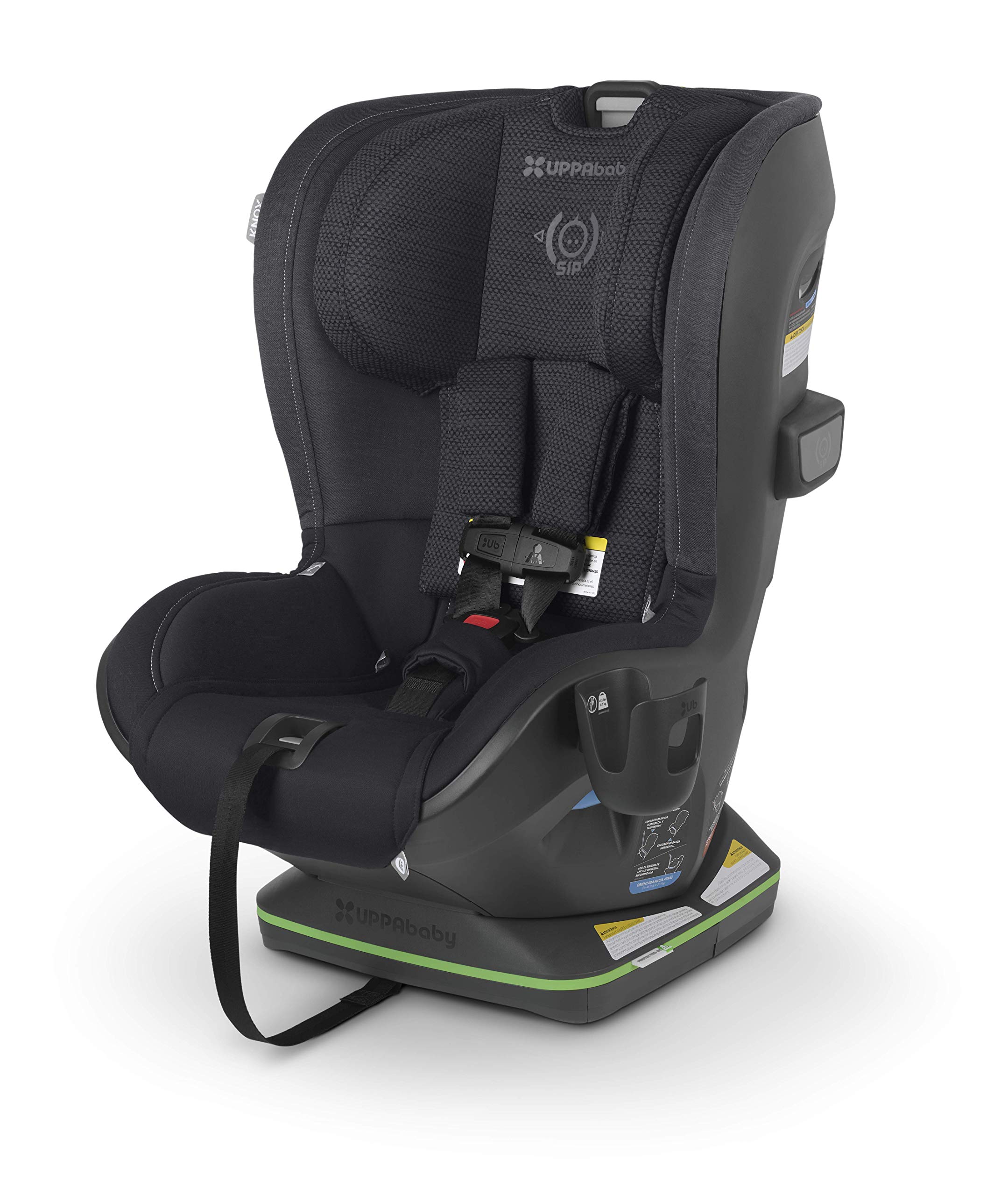 UPPAbaby Knox Convertible Car Seat - Rear & Forward Facing with Intuitive Safety Features, Koroyd & CleanTech Technology - Includes Removable Cup Holder - Jake (Charcoal) - Perfect for Infants & Toddlers on Family Road Trips & Daily Commutes