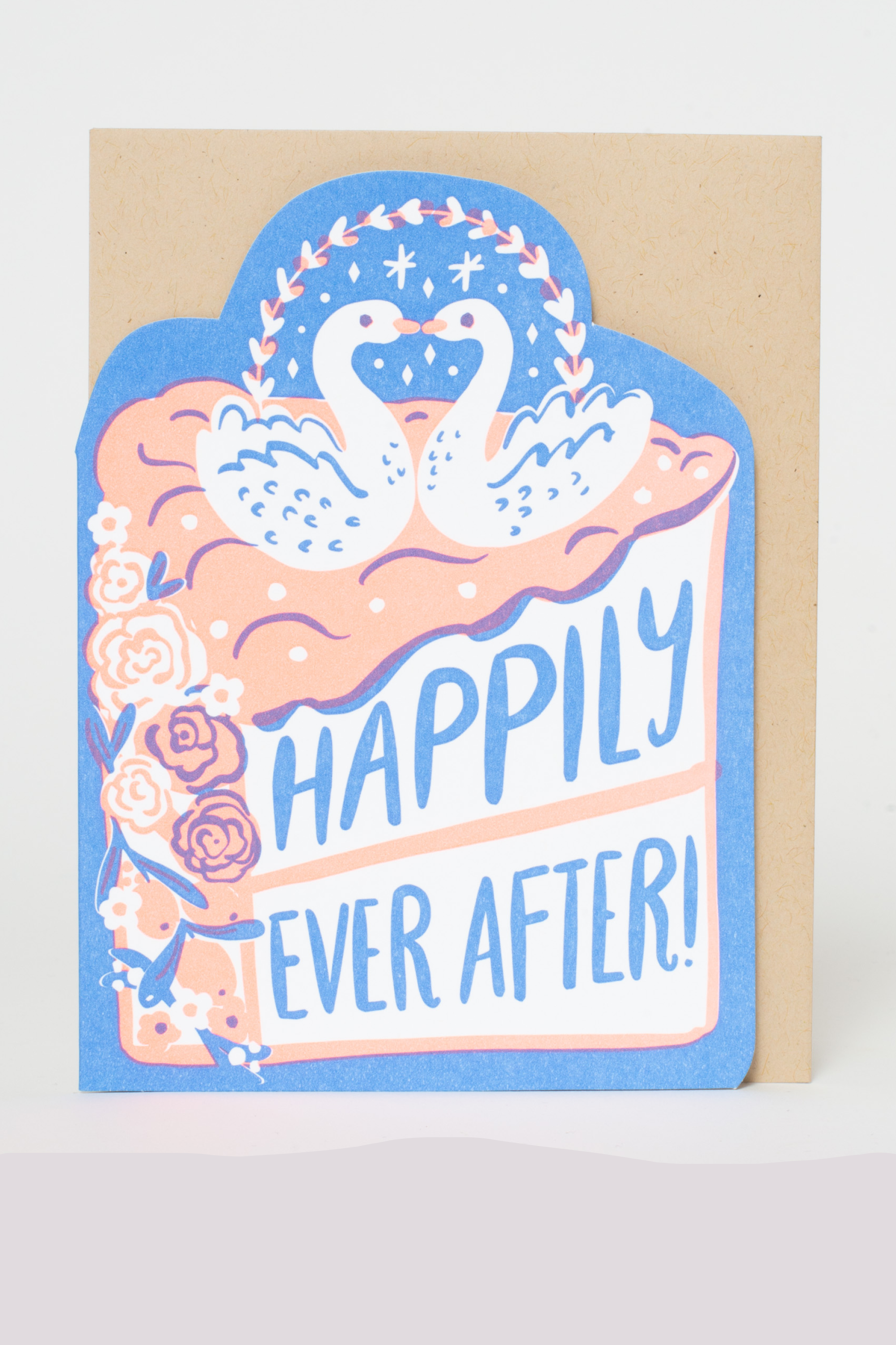 Elegant Wedding Congratulations Die-Cut Greeting Card - Perfect for Bridal Showers, Anniversaries & Newlyweds