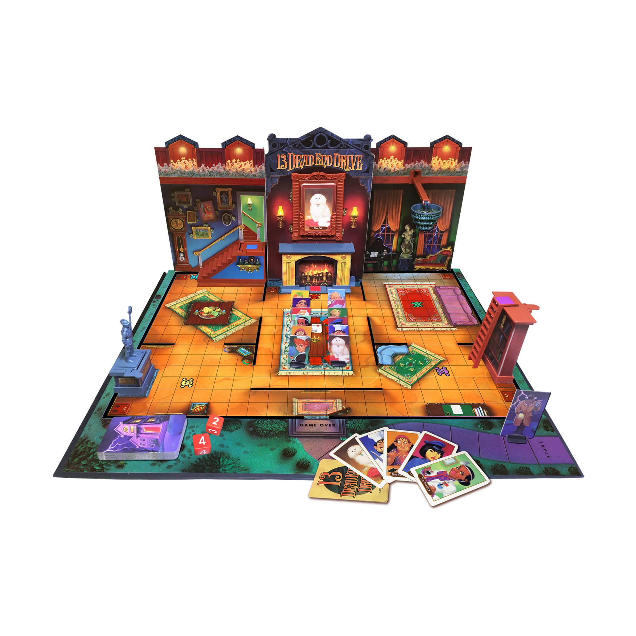 13 Dead End Drive Board Game by Winning Moves Games USA - Fun Family Strategy Game for Game Nights & Parties