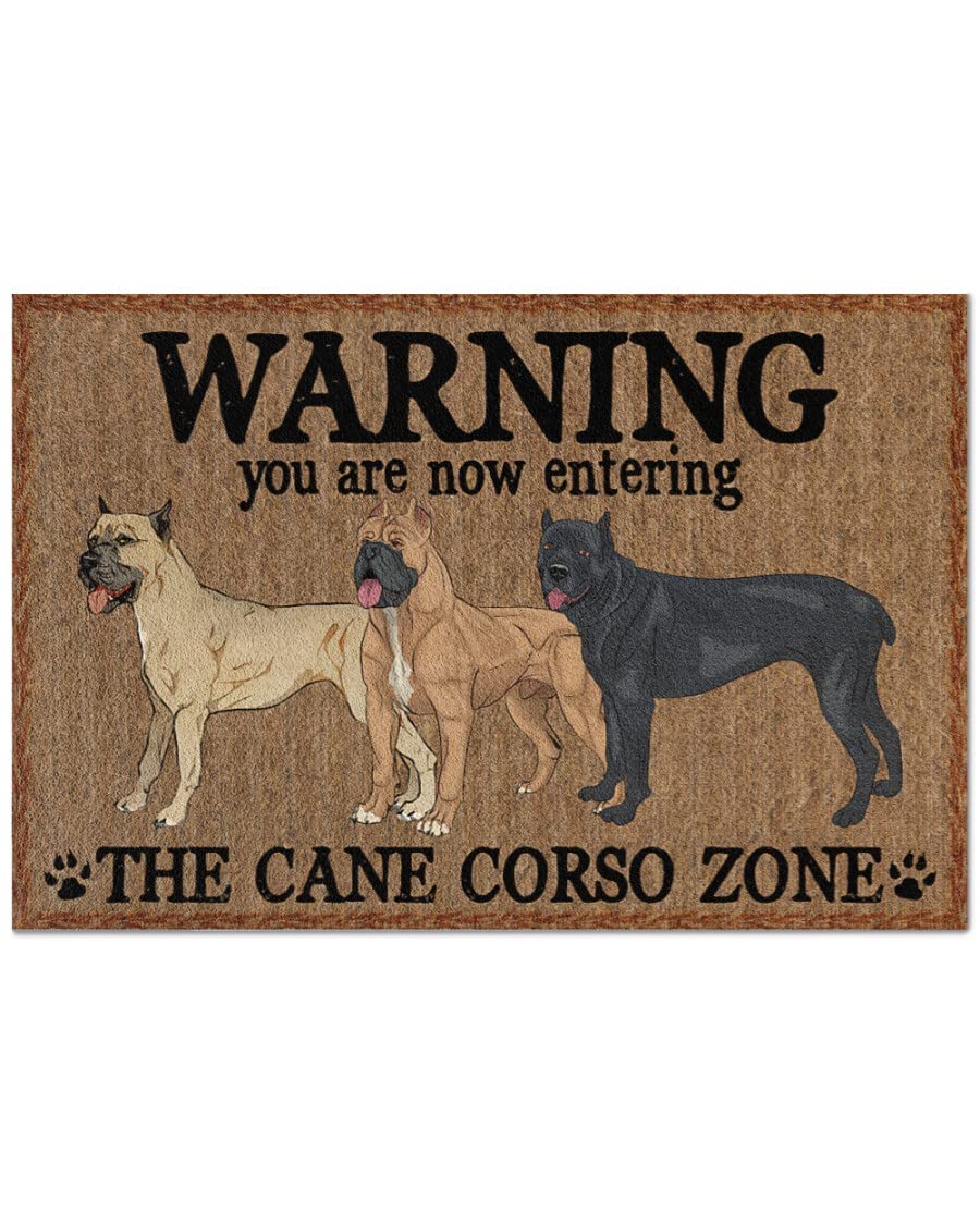 Cane Corso Doormat - Non-Slip Indoor/Outdoor Welcome Mat for Dog Lovers - Perfect Gift for Cane Corso Owners - Great for Front Door, Patio, or Kennel Entrance
