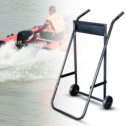Heavy Duty Outboard Motor Stand with Wheels - 154lbs Capacity Boat Engine Carrier Cart Dolly for Storage | Perfect for Garage, Workshop & Marine Storage Solutions