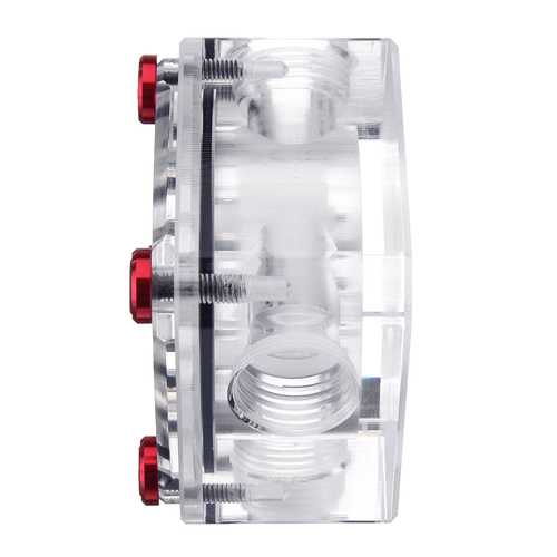 Bykski B-FMPA-X 3-Way G1/4 Thread Water Cooling Flow Meter - High Precision Liquid Cooling System Monitor for PC Gaming Rigs & Custom Loop Builds