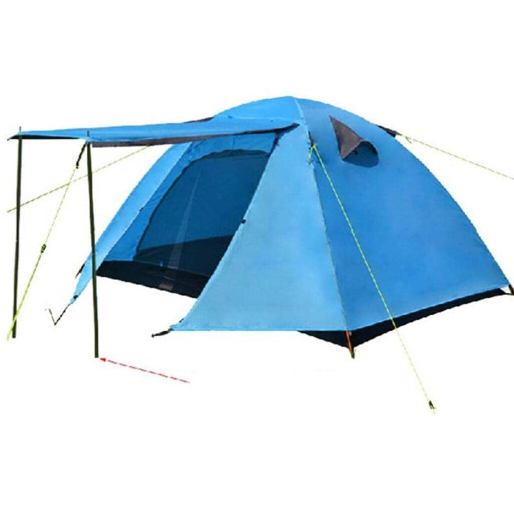 2Pcs 4-Section Heavy Duty Iron Support Poles for Tarp Shelter, Canopy Tent & Awning - Perfect for Camping, Backyard, Patio & Porch Use