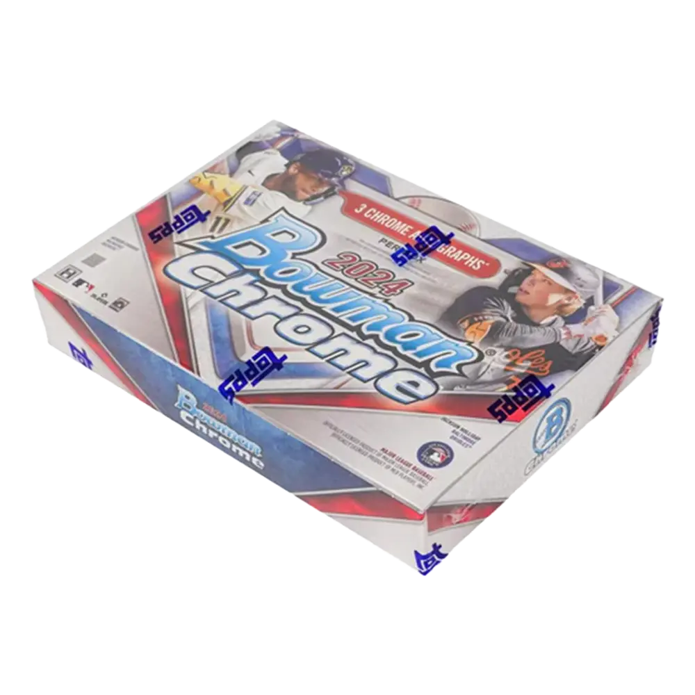 2024 Bowman Chrome Baseball Autograph HTA Choice Box - Collectible Trading Cards for Baseball Fans & Sports Memorabilia Collectors - Perfect for Display, Investment & Gifting