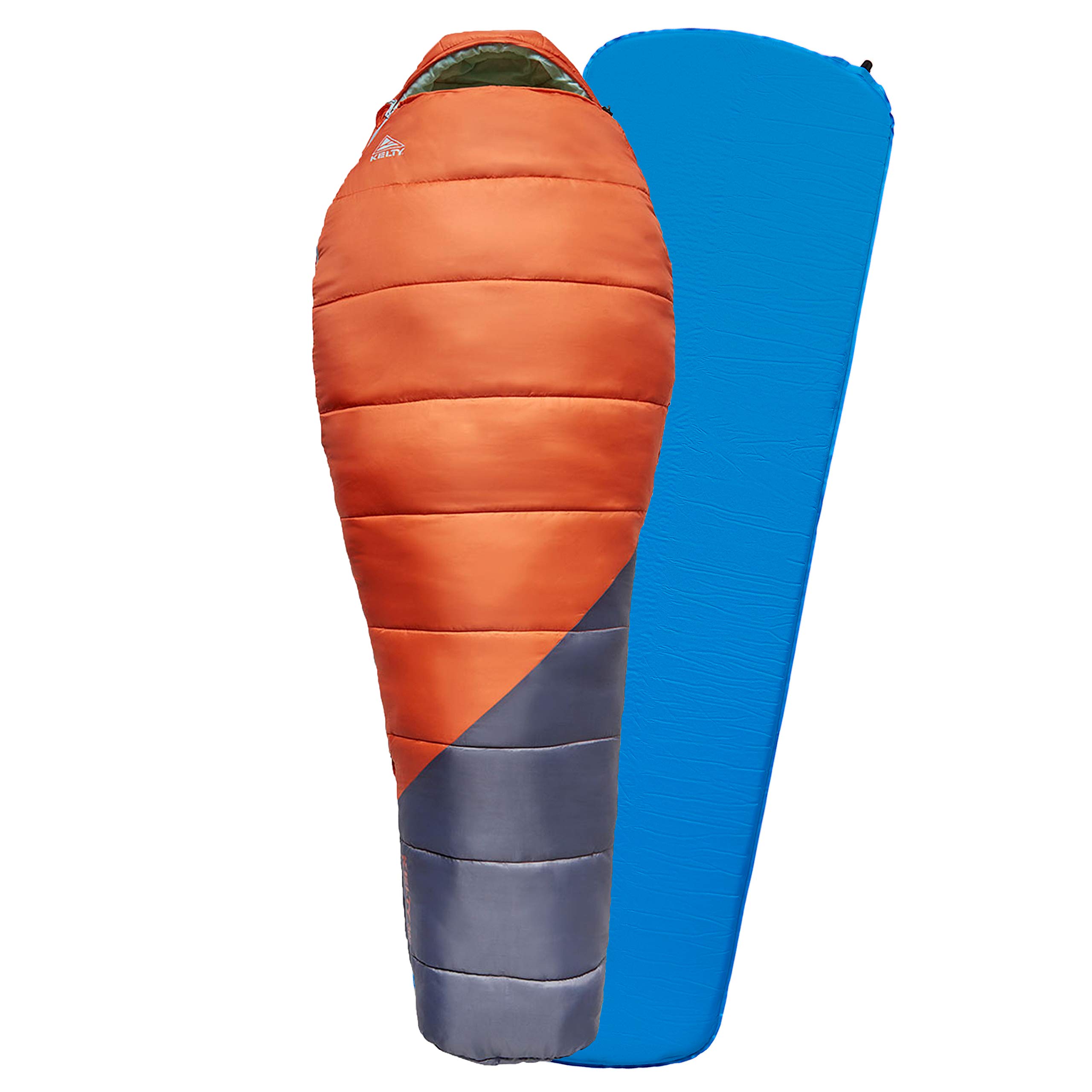 Kelty Trailhead Kit Mummy 30°F Sleeping Bag & Air Pad Bundle for Adults - Lightweight Backpacking Gear for Camping, Hiking & Outdoor Adventures