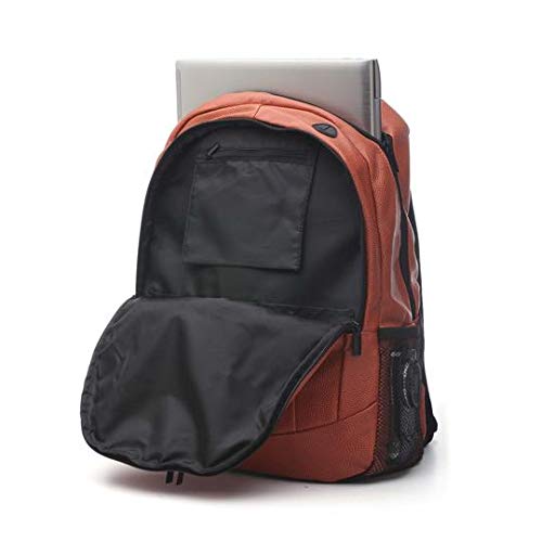 Official Nebraska Cornhuskers Basketball Leather Backpack - Genuine Basketball Material College Sports Bag for Men & Women | Game Day, School, Travel & Work Accessories
