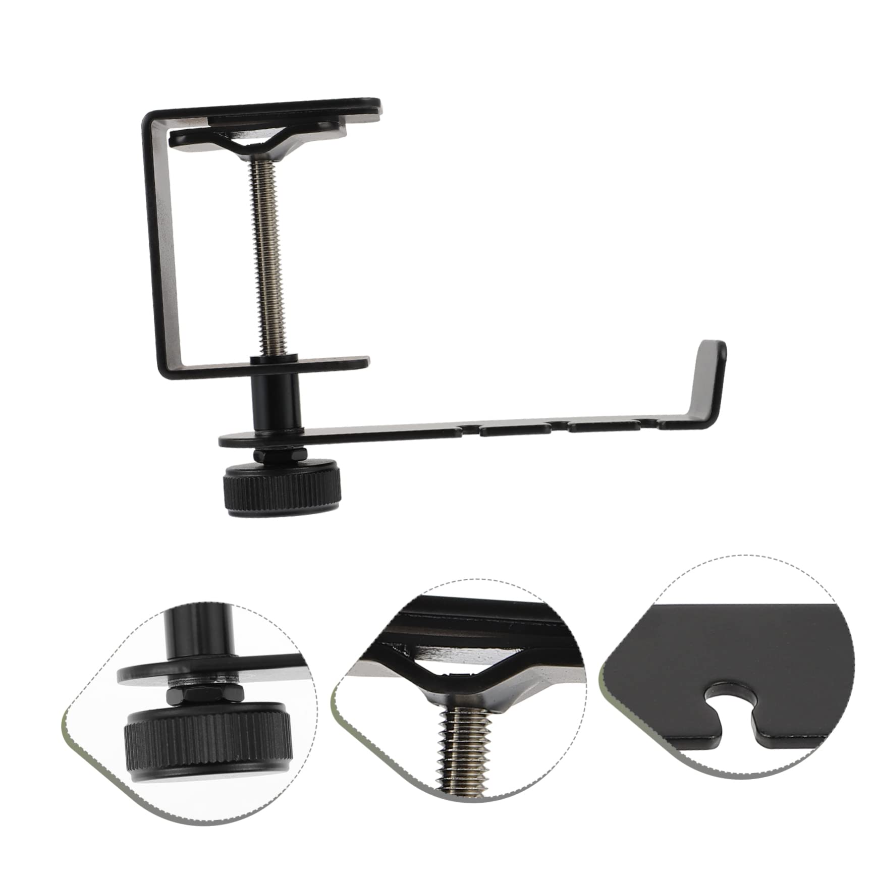 Bestoyard Metal Headphone Stand Hook Bracket - Space Saving Headset Organizer Shelf for Desk, Gaming Setup & Office Use - Durable Earphone Holder & Storage Rack for Headphones & Earphones