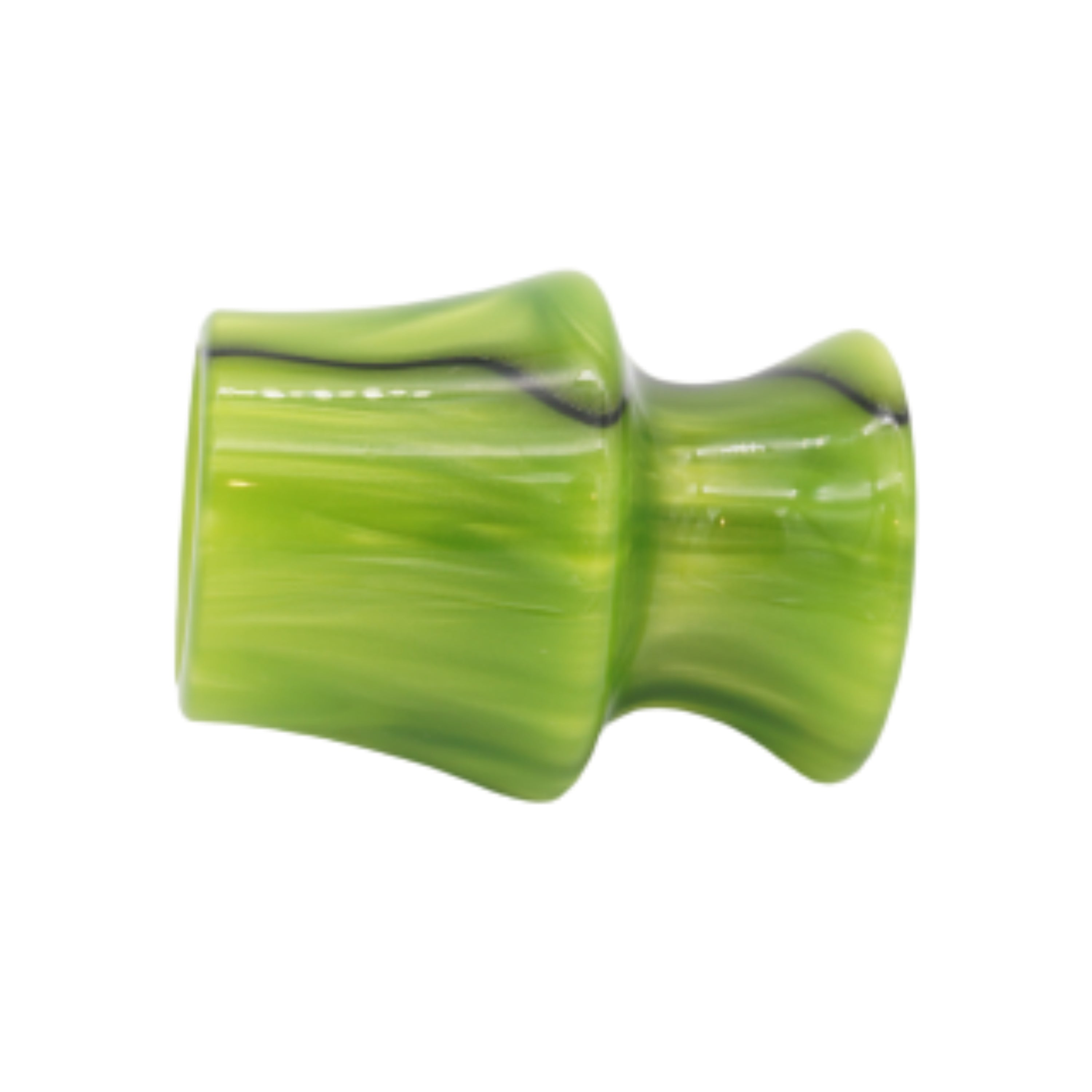 Premium Handcrafted Toxic Green Shaving Brush Handle - Fits 24mm & 26mm Knots - Perfect for Wet Shaving, Grooming Kits & Barber Shops