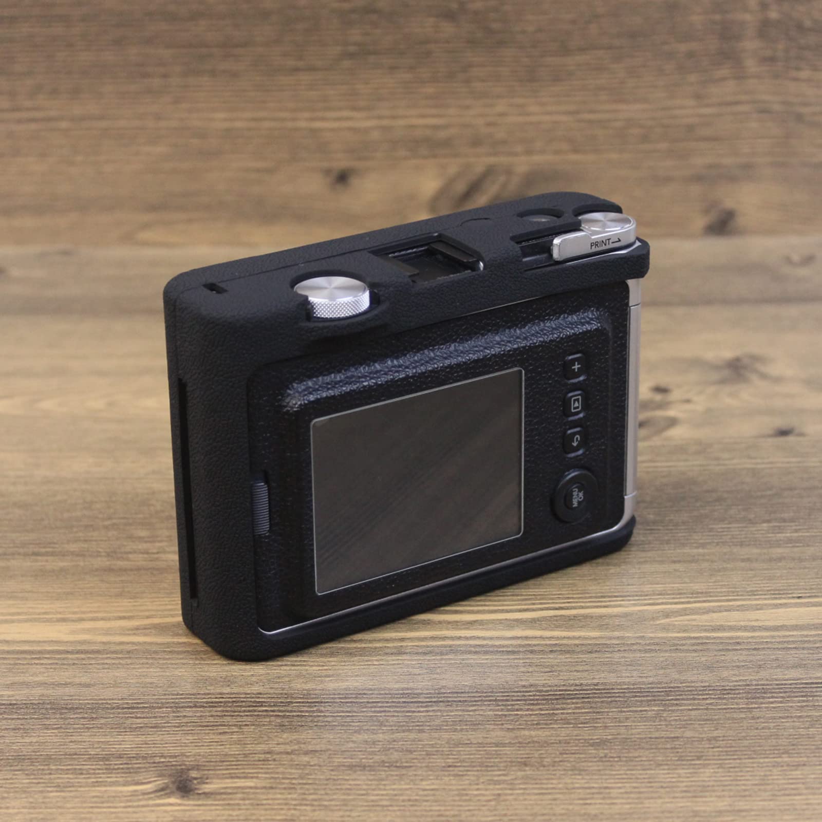 Rieibi Mini EVO Silicone Protective Case for Fujifilm Instax Mini EVO Instant Camera - Soft Rubber Lightweight Cover - Black - Perfect for Travel, Parties & Everyday Protection