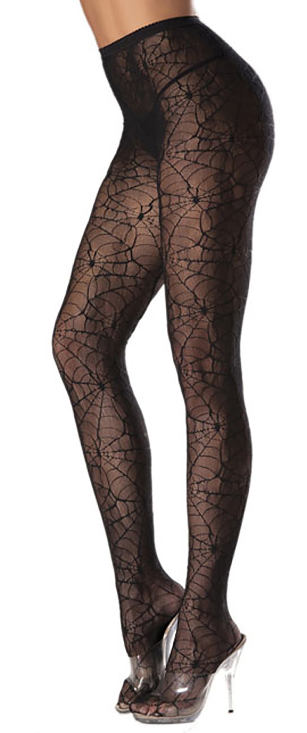 Gothic Spider Web Pantyhose Stockings - Women's Spiderweb Tights for Halloween, Cosplay & Witch Costume - Standard Size - Perfect for Gothic Fashion & Themed Parties
