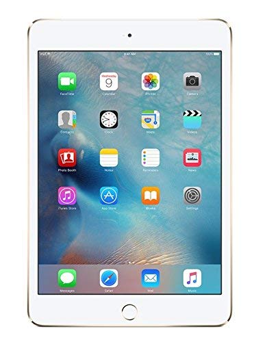 Apple iPad Mini 4 32GB Wi-Fi + Cellular Unlocked Gold (Renewed) - Portable Tablet for Work, Travel & Entertainment