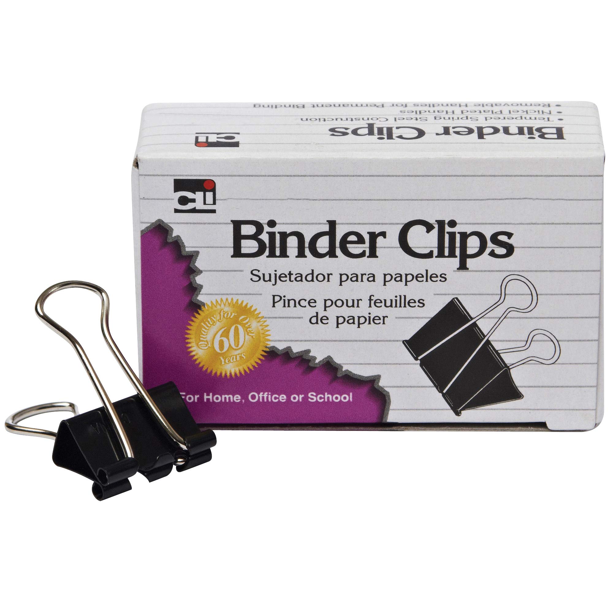 Charles Leonard Medium Binder Clips 5/8