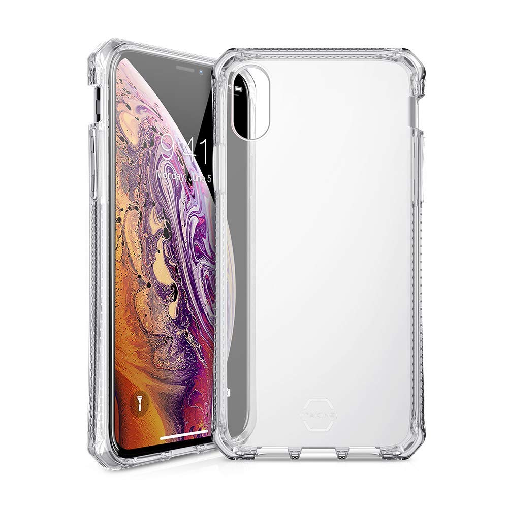 ITSKINS Spectrum Clear Protective Phone Case for iPhone Xs/X - Slim Hybrid Shockproof Cover, Anti-Yellowing & Military-Grade Drop Protection | Transparent Design for Everyday Use & Outdoor Activities