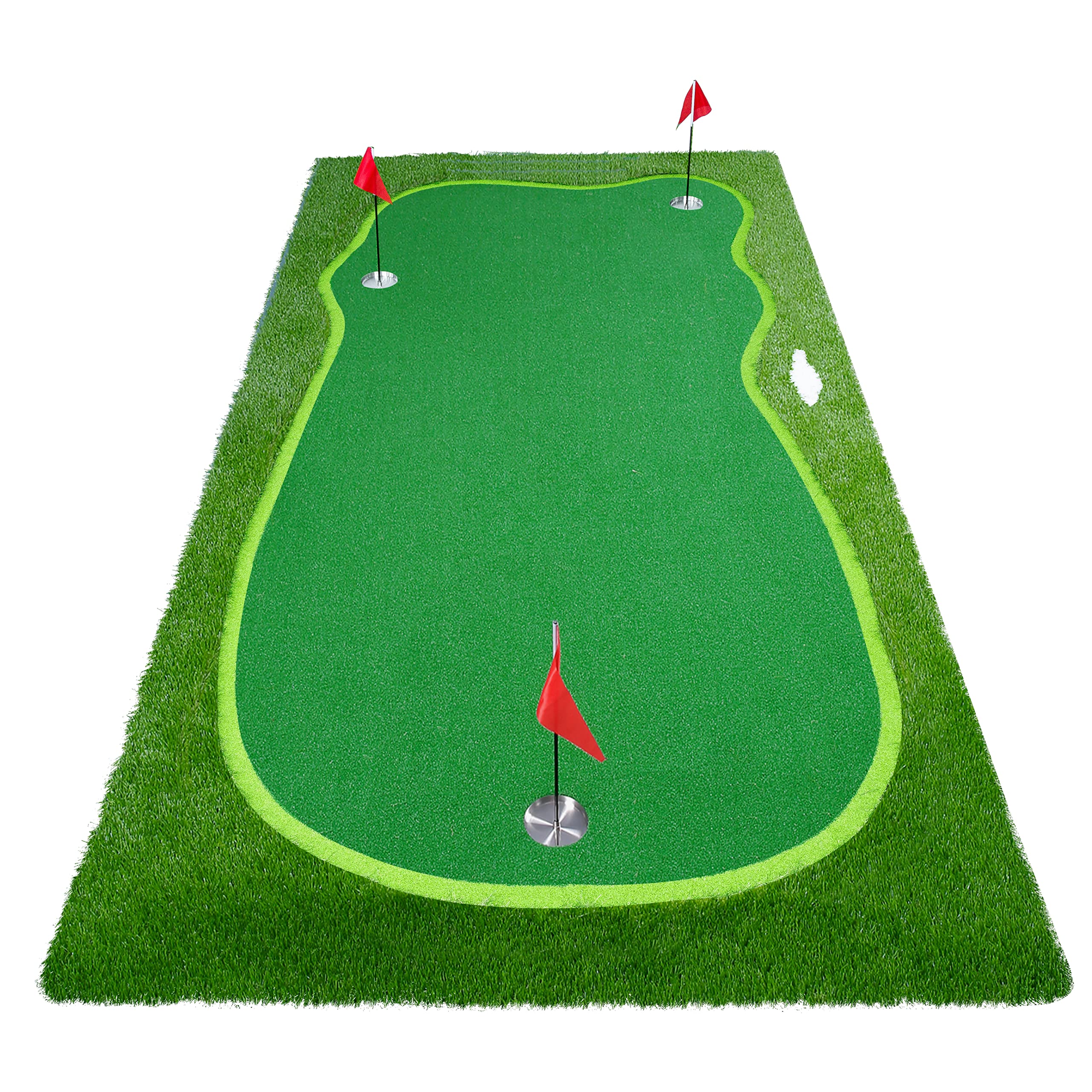 BOBURN Professional Golf Putting Green Mat - Indoor & Outdoor Golf Training Practice Mat for Home, Office, or Backyard